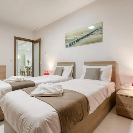 Grand 3bed Burseley Terrace Fl2 Swieqi By Homely Apartment Is-Swieqi